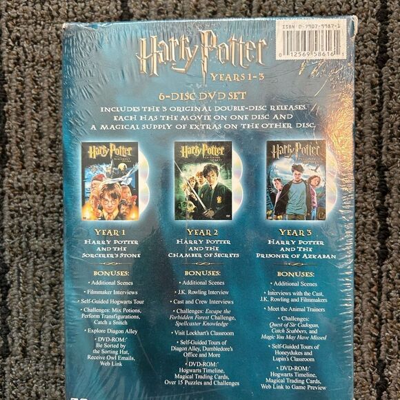 New! Never opened. Harry Potter dvd set movies 1-3 6 dvd set - Picture 3 of 4